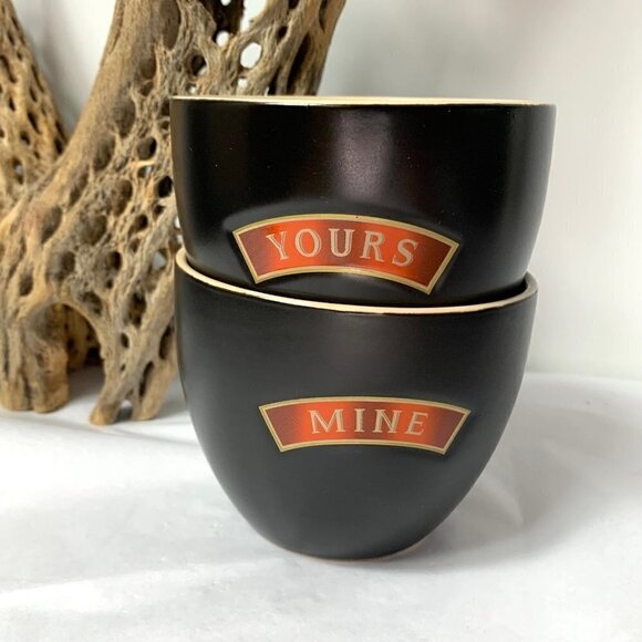 BAILEY'S Irish Cream Stoneware Cups - MINE & YOURS - Set of 2 - Picture 3 of 6